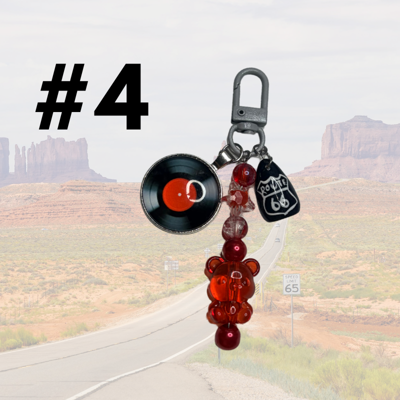 Route 66 Nail Keychain